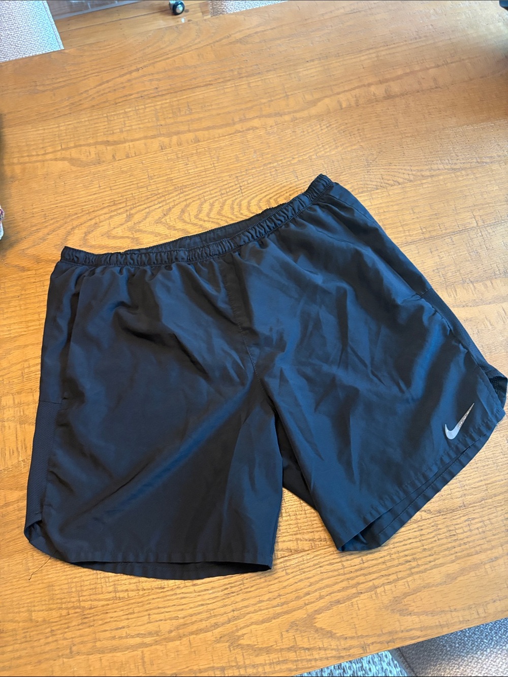 Nike Black drifit Shorts with Reflective Swoosh